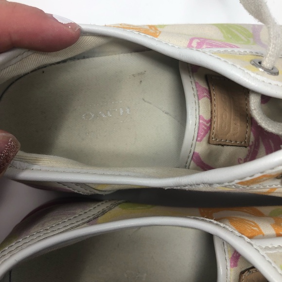 Coach Dee Multicolored Sneaker Canvas Size 8B - Picture 8 of 9